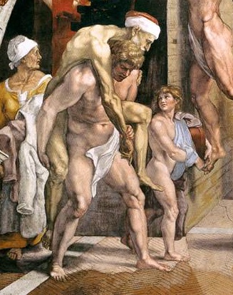 Incendio di Borgo - particolare